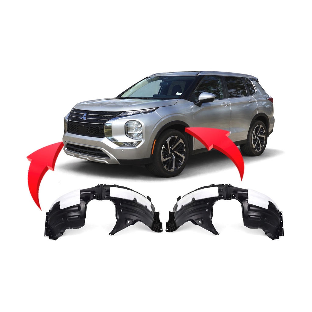 Set of 2 Front Fender Liners for Mitsubishi Outlander 2022-2024 MI1248137