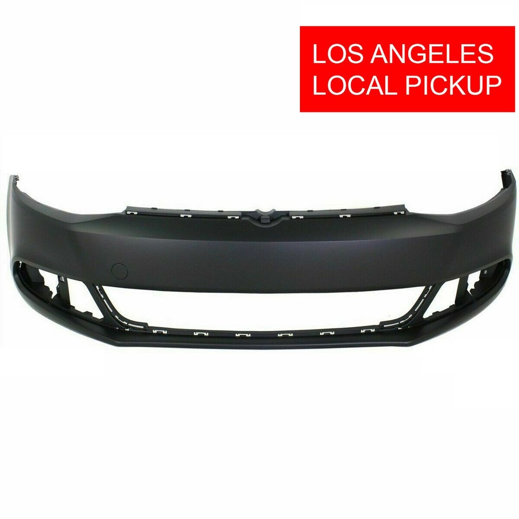 Front Bumper Cover For 2011-2014 Volkswagen Jetta w/ Fog Light holes