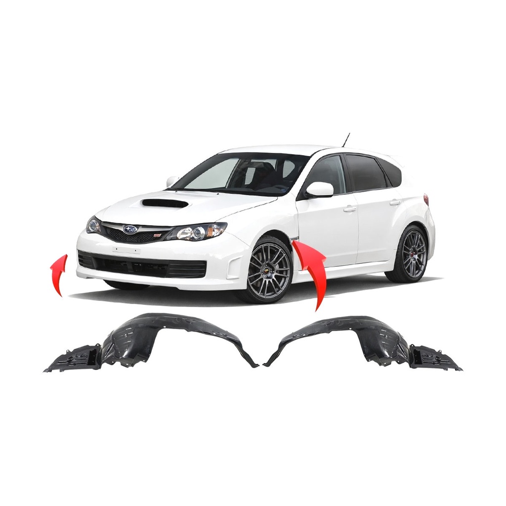 Set of 2 Front Fender Liners for Subaru Impreza 2008-2010 SU1248122 SU1249122