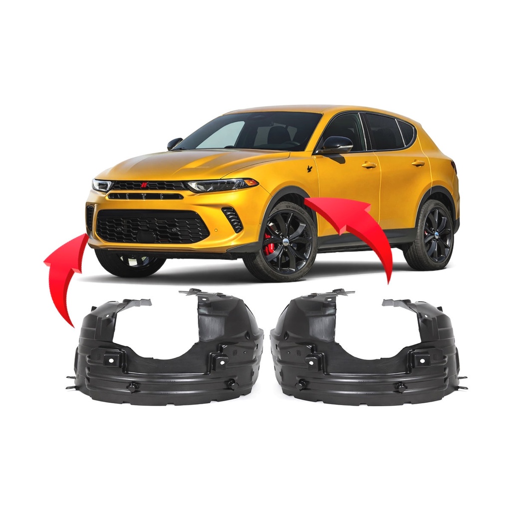 Set of 2 Front Fender Liners for Dodge Hornet 2023-2024 CH1248226 CH1249226