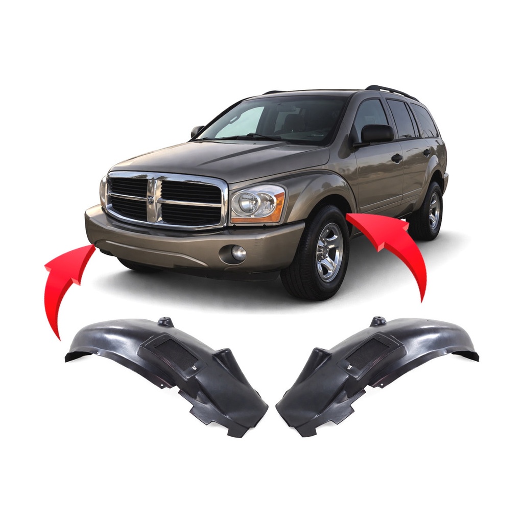 Set of 2 Front Fender Liners for Dodge Durango 2004-2006 CH1250123 CH1251123