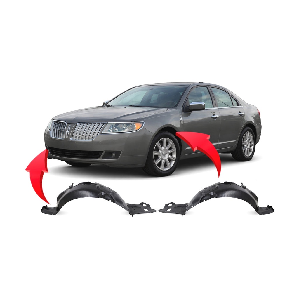 Set of 2 Front Fender Liners for Mercury Milan 2010-2011 FO1248152 FO1249152