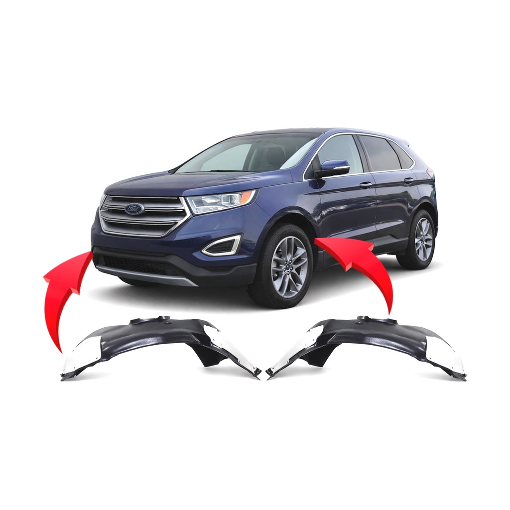 Set of 2 Front Fender Liners for Ford Edge 2015-2018 FO1248177 FO1249177