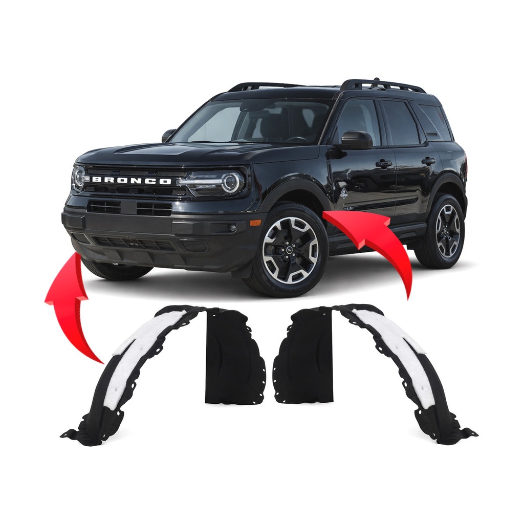 Set of 2 Front Fender Liners for Ford Bronco Sport 2021-2025 FO1248219