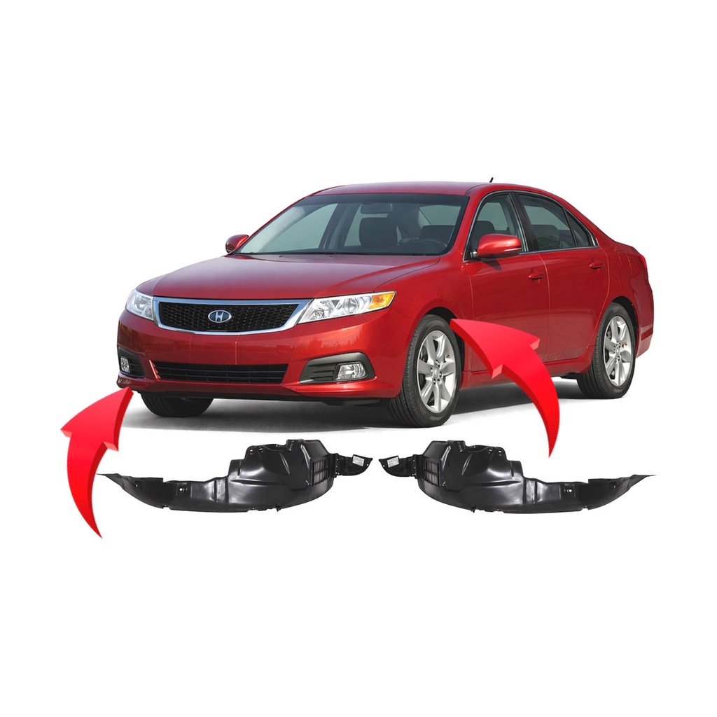 Set of 2 Front Fender Liners for Kia Magentis 2009-2010 KI1248116 KI1249116