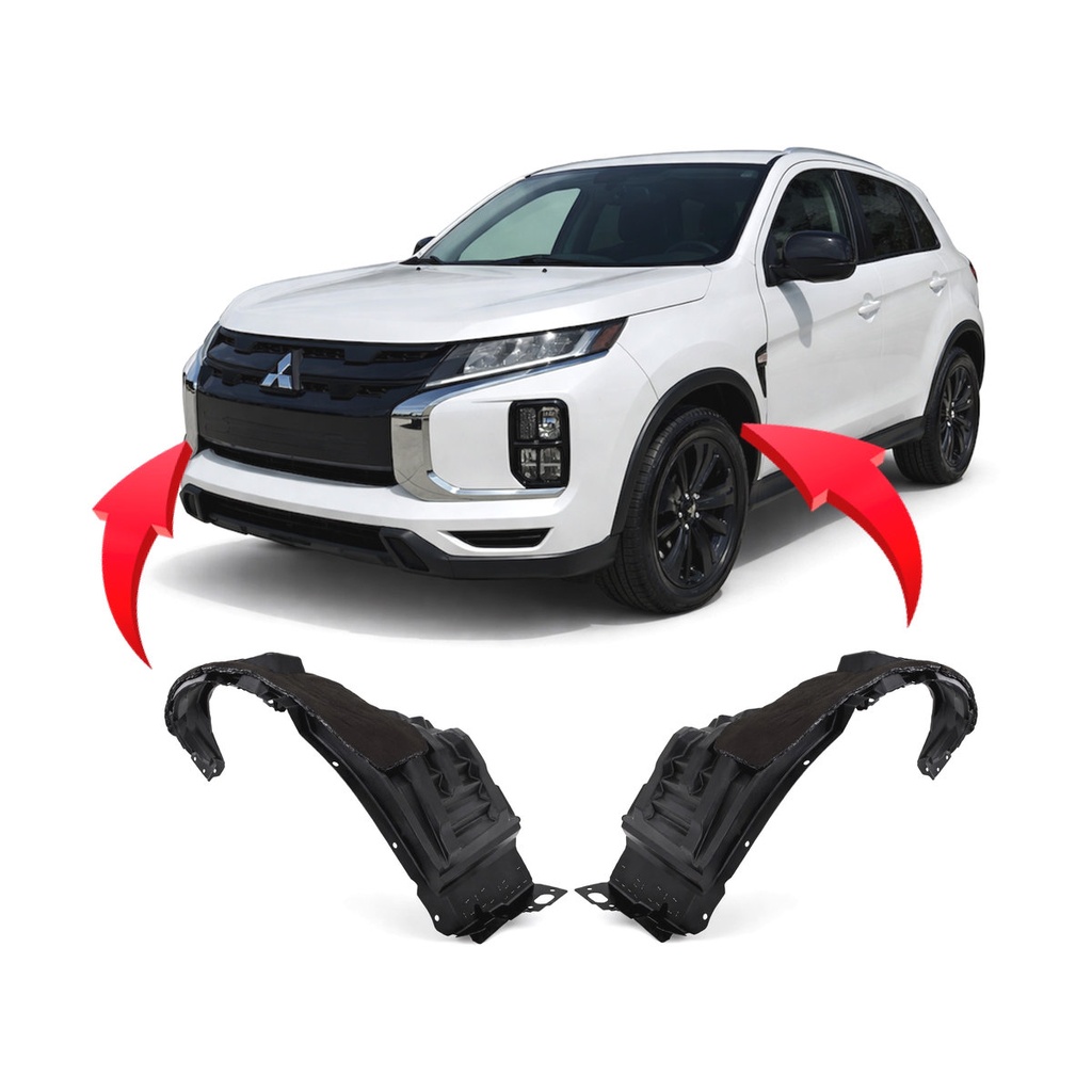 Set of 2 Front Fender Liners for Mitsubishi Outlander Sport 2020-2024 MI1248134
