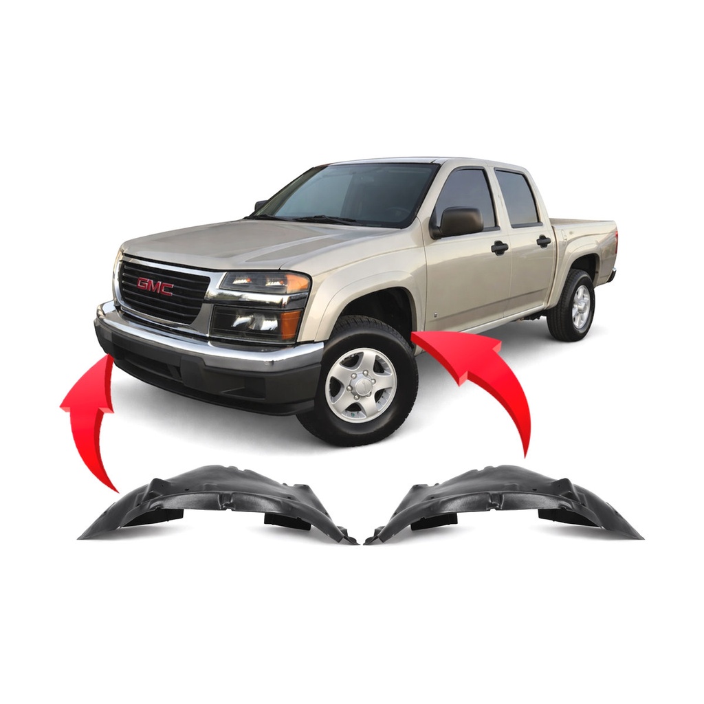 Set of 2 Front Fender Liners for GMC Canyon 2007-2012 GM1248186 GM1249186