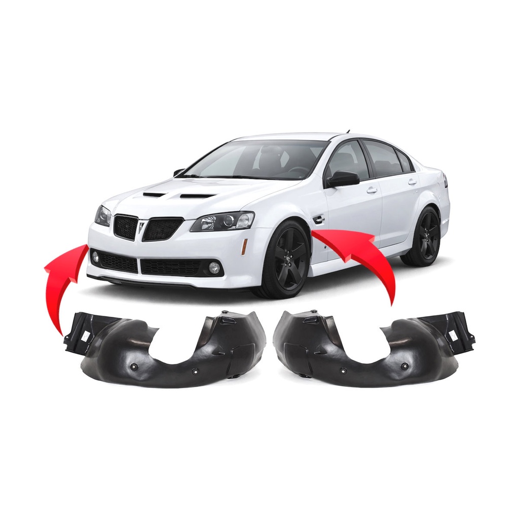 Set of 2 Front Fender Liners for Pontiac G8 2008-2009 GM1248204 GM1249204