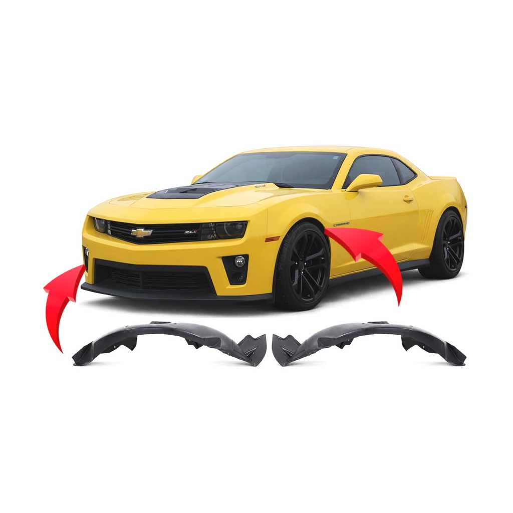 Set of 2 Front Fender Liners for Chevrolet Camaro 2012-2015 GM1248254