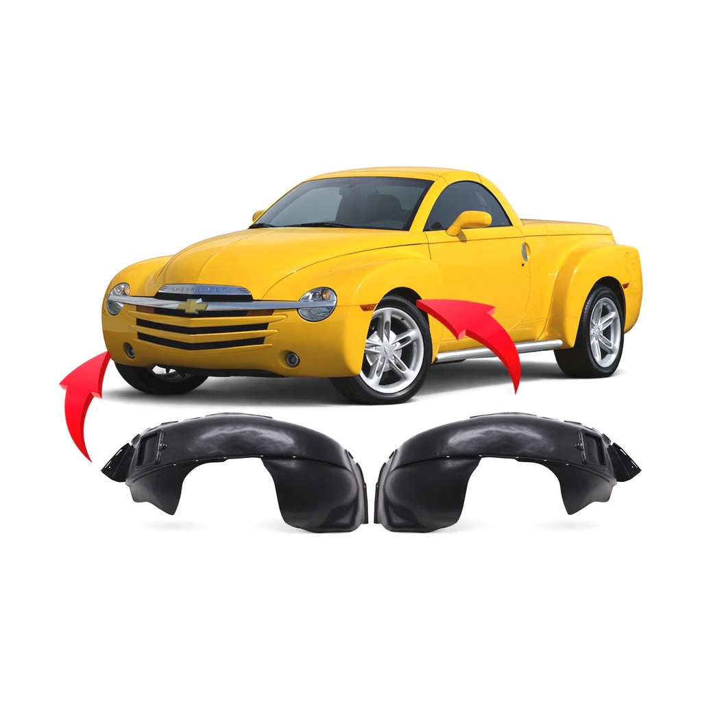 Set of 2 Front Fender Liners for Chevrolet SSR 2003-2006 GM1250119