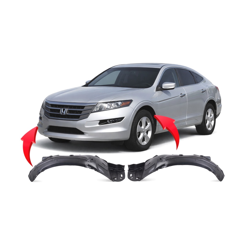 Set of 2 Front Fender Liners for Honda Crosstour 2010-2012 HO1248146