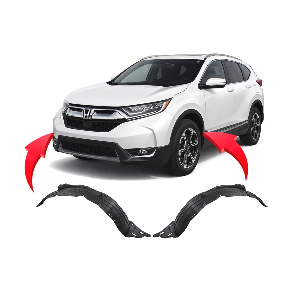 Set of 2 Front Fender Liners for Honda CR-V 2017-2022 HO1248165 HO1249165