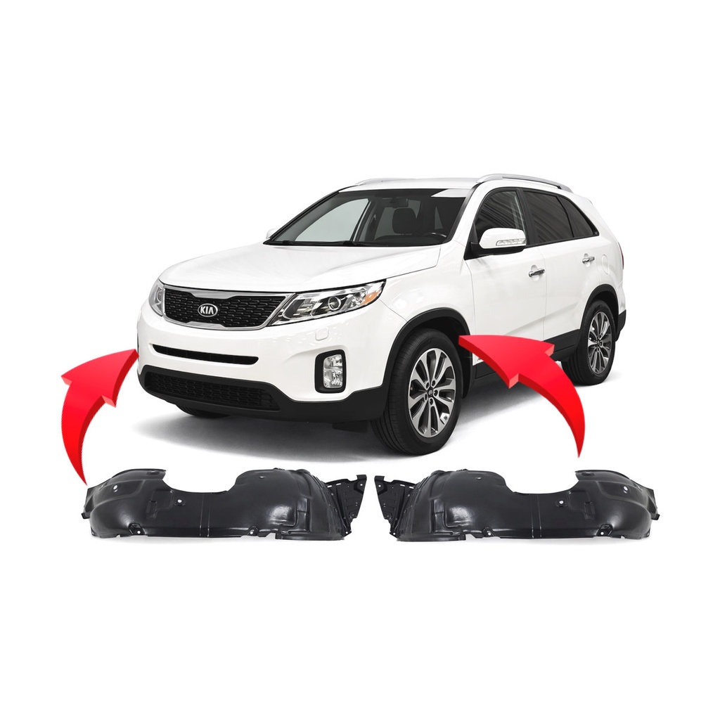 Set of 2 Front Fender Liners for Kia Sorento 2014-2015 KI1248139 KI1249139