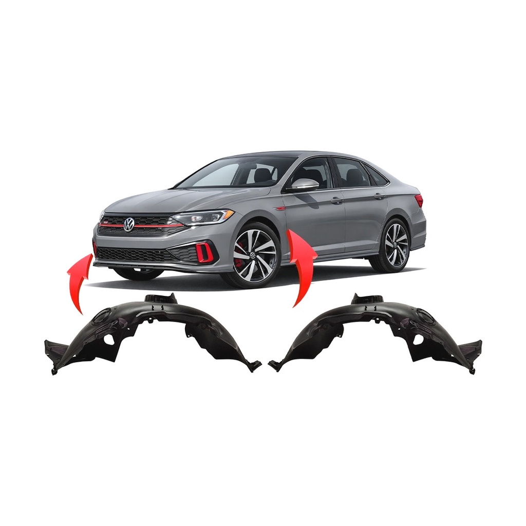 Set of 2 Front Fender Liners for Volkswagen Jetta 2019-2023 VW1249140