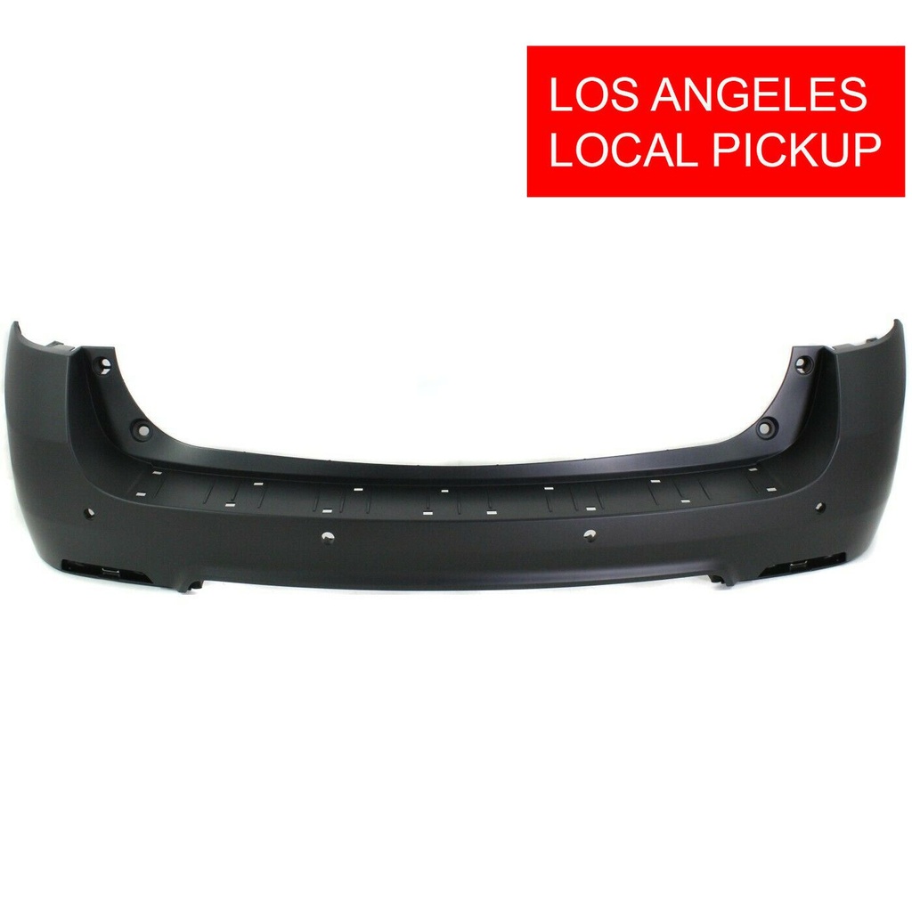 Rear Bumper Cover For 2010-2015 Chevy Chevrolet Equinox w Reflector/Parking hole