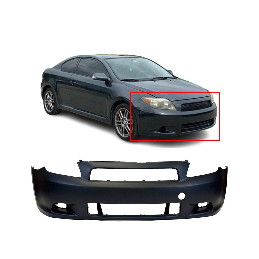 Primed Front Bumper Cover Fascia for 2005-2010 Scion TC Base Spec 5211921906