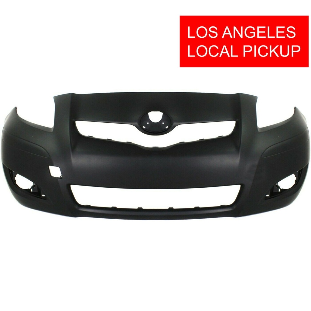 Front Bumper Cover For 2009-2011 Toyota Yaris Hatchback w Fog Light holes