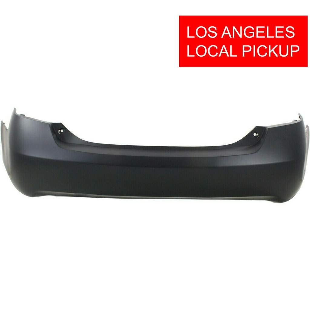 Rear Bumper Cover For 2007-2011 Toyota Camry LE XLE with Dual Exhaust Holes