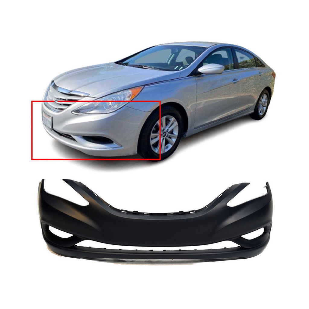 Front Bumper Cover For 2011 2012 2013 Hyundai Sonata Primed