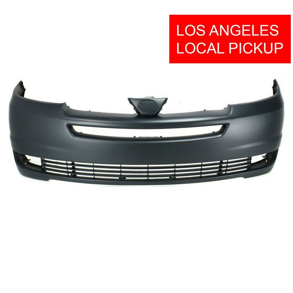 Front Bumper Cover For 2004-2005 Toyota Sienna w/ fog lamp holes CE LE XLE