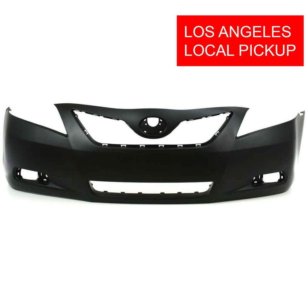 Primed Front Bumper Cover For 2007-2009 Toyota Camry Sedan Base LE XLE CE Hybrid
