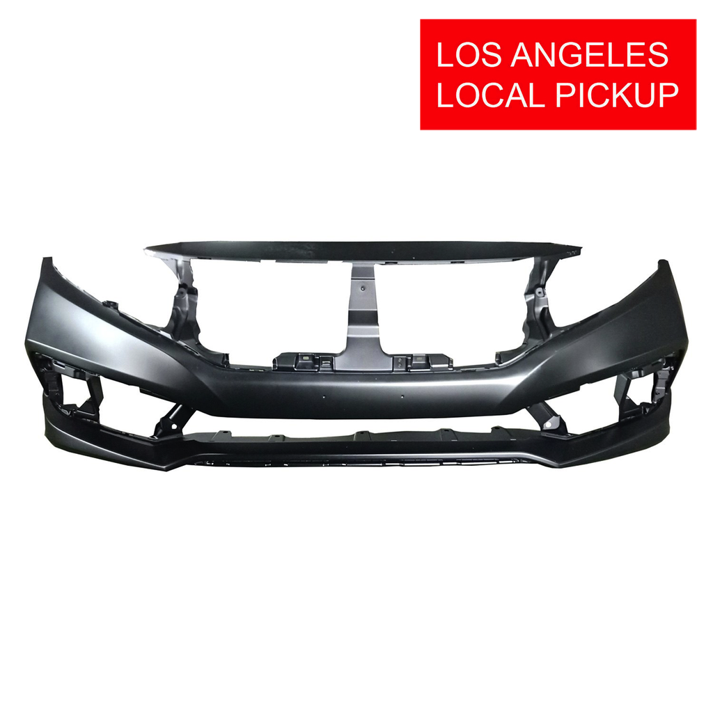 Primed Front Bumper Cover Fascia for 2017-2021 Honda Civic Touring Turbo EX LX