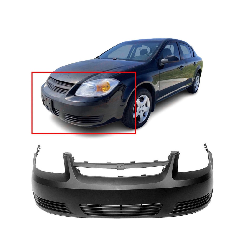 Primed Front Bumper Cover for 2005-2010 Chevy Chevrolet Cobalt Base LS LT