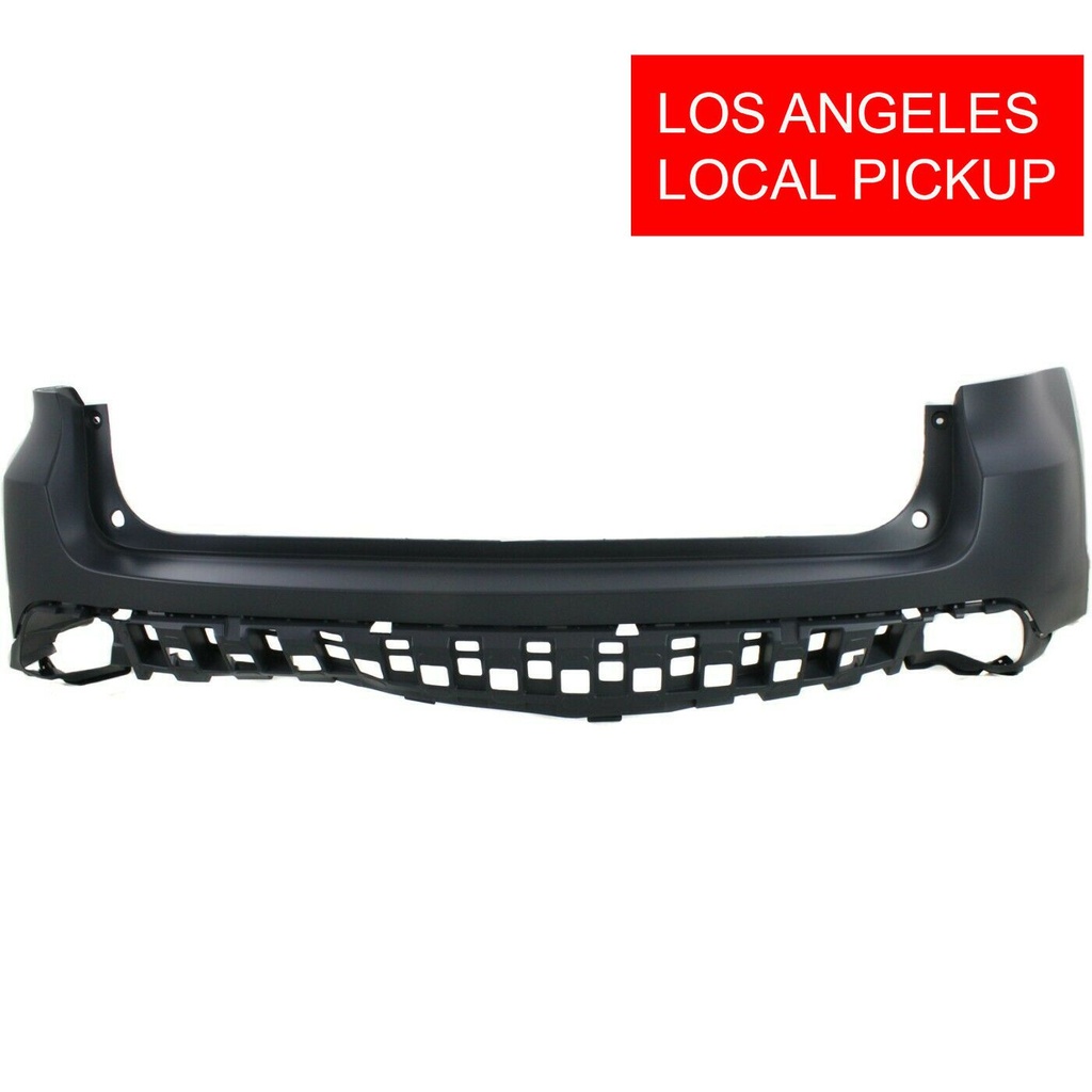 Primed Rear Upper Bumper Cover Fascia for 2014-2019 Toyota Highlander LE SE XLE