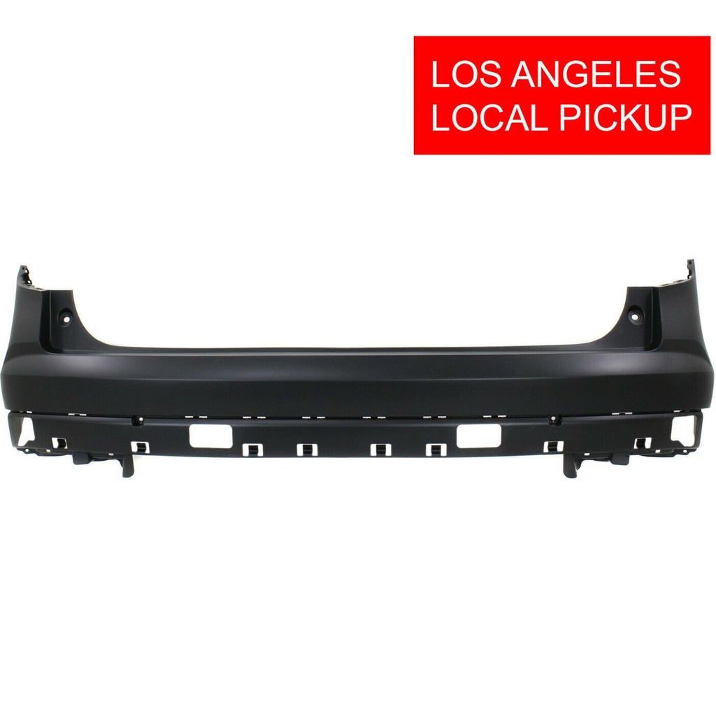 Primed Rear Upper Bumper Cover Fascia for 2016-2018 Honda Pilot LX EX-L EX Elite