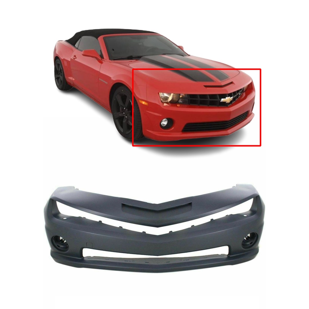 DCP Front Bumper Cover For 2010-2013 Chevrolet Camaro SS W/Fog Holes GM1000941