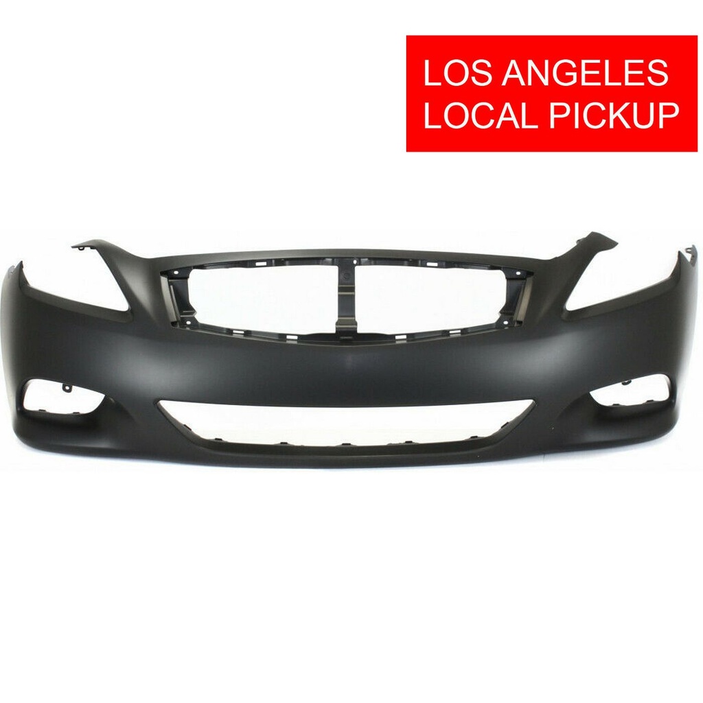 Primed Front Bumper for 2008-2013 Infiniti G37 Coupe/Convertible 2 Door