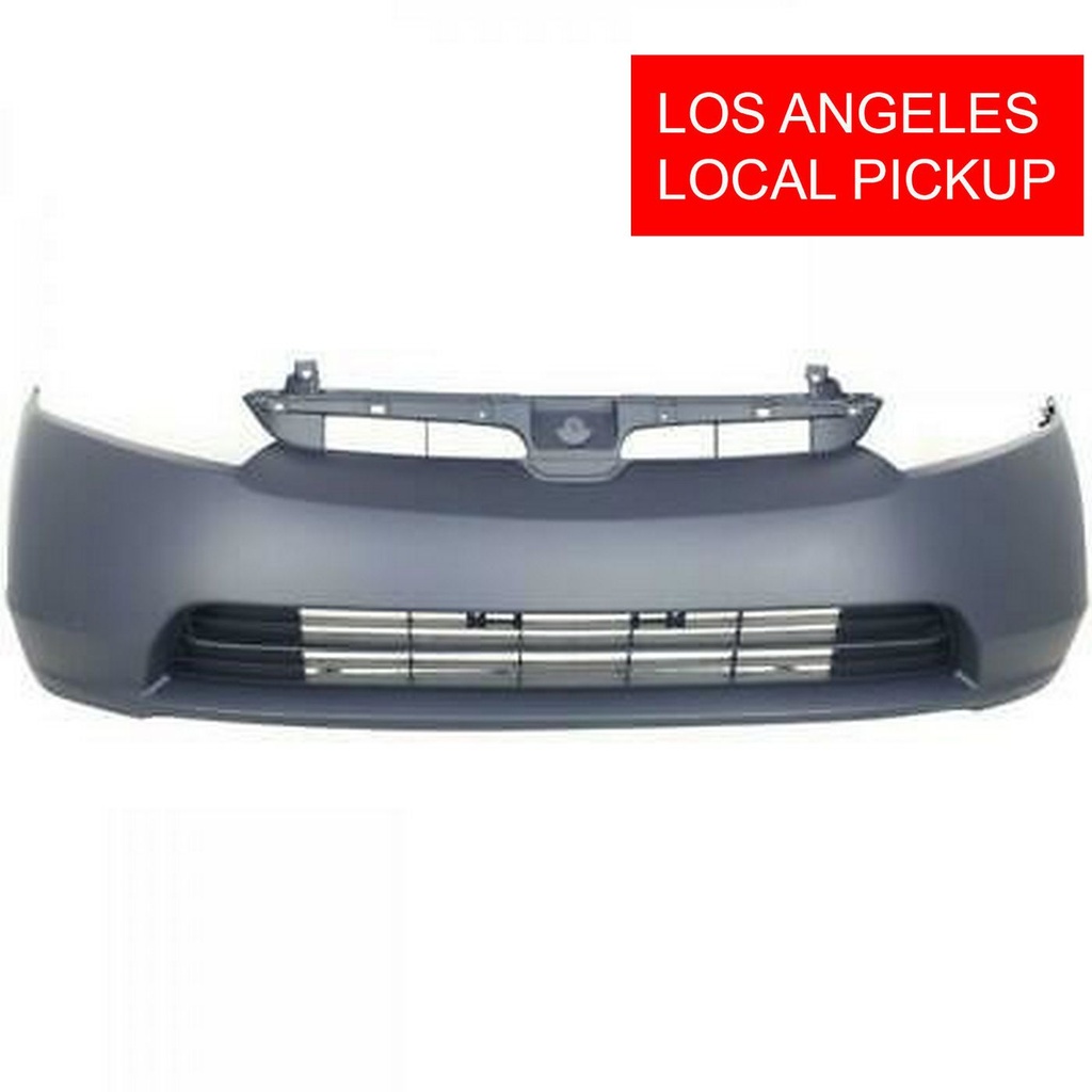 Primed Front Bumper Cover Fascia for 2006 2007 2008 Honda Civic 1.8 Sedan