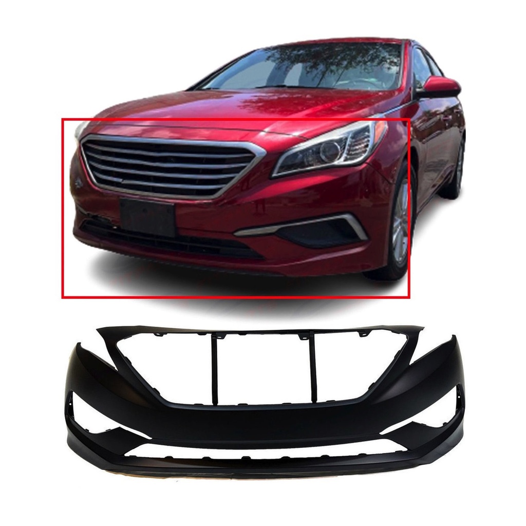 Primered Front Bumper Cover for 2015 2016 2017 Hyundai Sonata 2.4L HY1000205