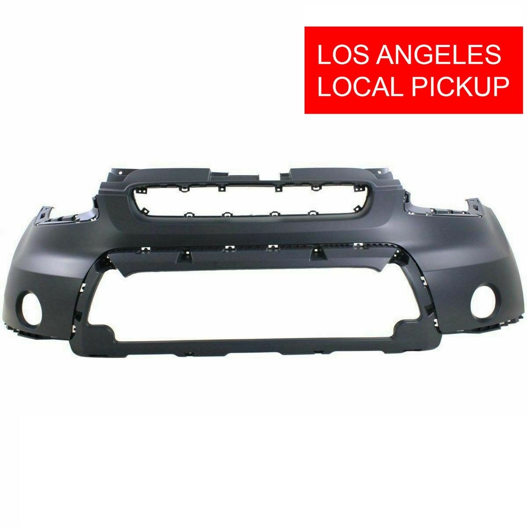 Front Bumper Cover For 2010-2011 Kia Soul W/Fog Light Holes Primed KI1000146