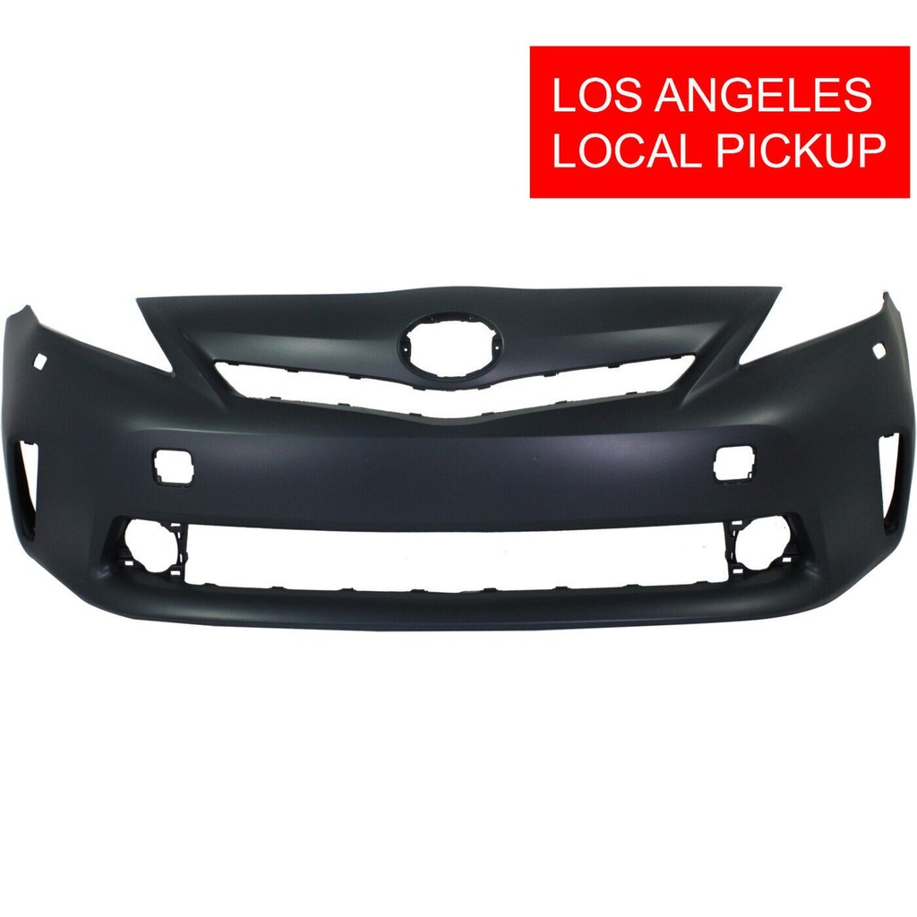 Front Bumper Cover For 2012-2014 Toyota Prius V LED Primed TO1000390