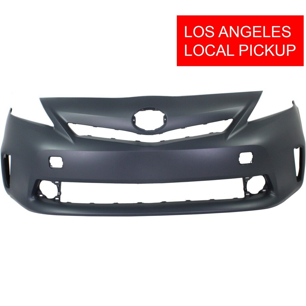 Front Bumper Cover For 2012-2014 Toyota Prius V For LED Primed TO1000387