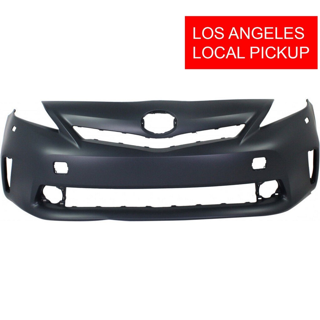 Front Bumper Cover For 2012-2014 Toyota Prius V For Halogen Primed TO1000389