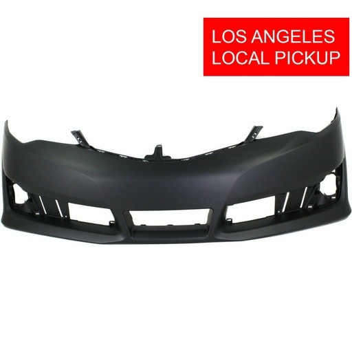 [TO1000379] Primed Front Bumper Cover Fascia for 2012-2014 Toyota Camry SE Sedan TO1000379