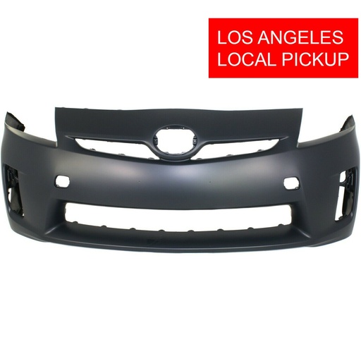 [TO1000359] Primed Front Bumper Cover  for 2010 2011 Toyota Prius Base 10 11 with fog