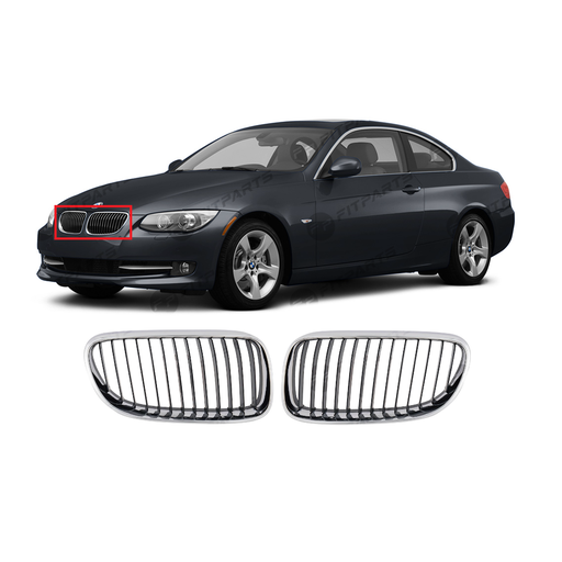[BM120021-S] Set of 2 Grilles for BMW 2011-2013 3 SRS E92 Conv E93 51137254968 51137254967