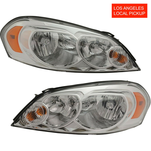 [GM250-261] Set of 2 HeadLights for Chevrolet Impala Monte Carlo 06-13 GM2502261 GM2503261