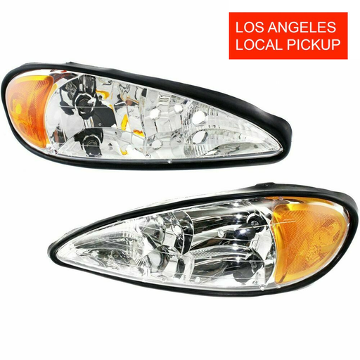 [GM250-196] Set of 2 HeadLights for Pontiac Grand Am 1999-2005 GM2502196 GM2503196
