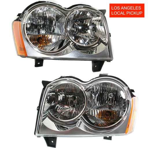 [CH250-160] Set of 2 HeadLights for Jeep Grand Cherokee 2005-2007 CH2502160 CH2503160