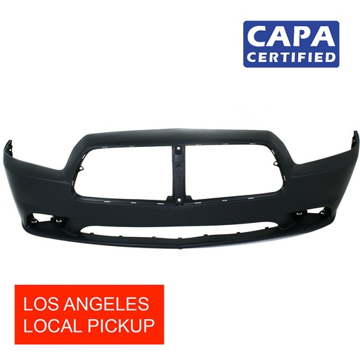 [CH1000992C] Primed Front Bumper Cover for 2011-2014 Dodge Charger Pursuit R/T SE SXT CAPA
