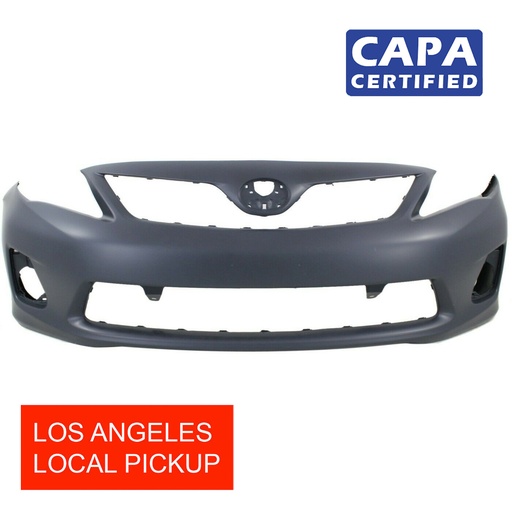 [TO1000372C] Primed Front Bumper Cover for 2011-2013 Toyota Corolla CE L LE 5211903901 CAPA