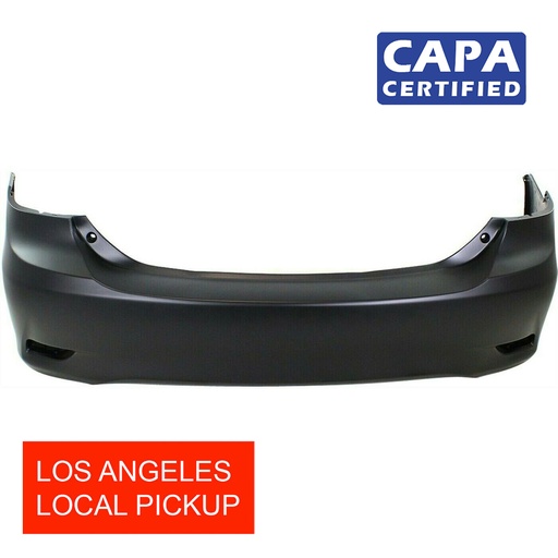 [TO1100287C] Rear Bumper Cover For 2011-2013 Toyota Corolla Base CE L LE USA Built CAPA