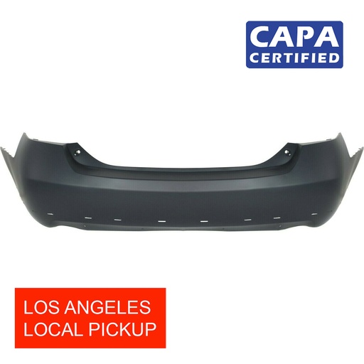 [TO1100246C] Rear Bumper Cover For 2007-2011 Toyota Camry USA w/2 Exhaust/Spoiler Holes CAPA
