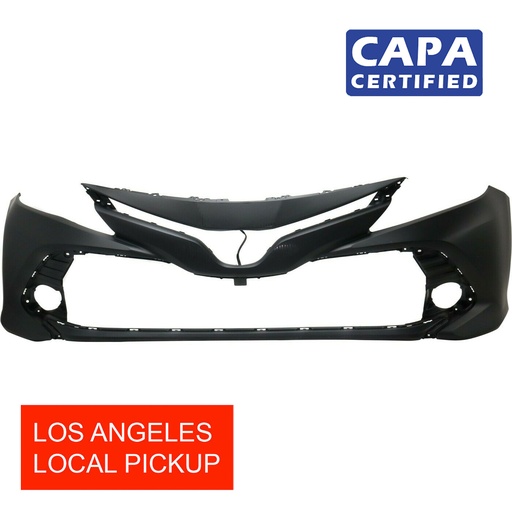 [TO1000438C] Primed Front Bumper Cover for 2018-2020 Toyota Camry Hybrid L LE XLE CAPA