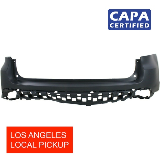 [TO1114100C] Primed Rear Upper Bumper Cover for 2014-2019 Toyota Highlander LE SE XLE CAPA