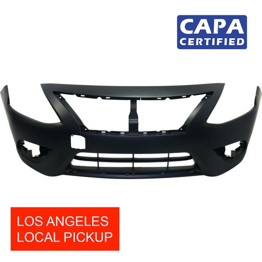 [NI1000300C] Primed Front Bumper Cover for 2015-2018 Nissan Versa S SV AS NI1000300C CAPA